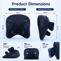 6D Wireless Shiatsu Neck and Shoulder Massage Pillow
