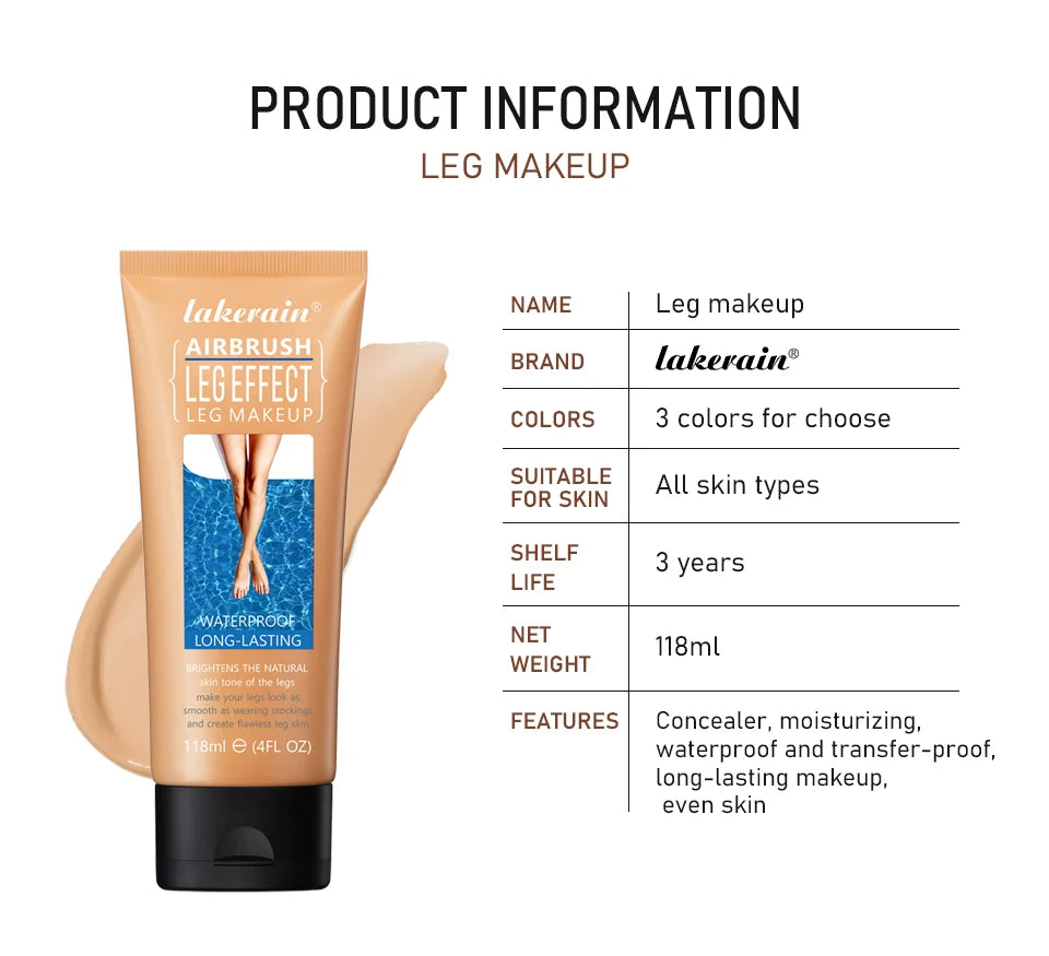 Waterproof Leg Foundation for Flawless Even Skin Tone - 15