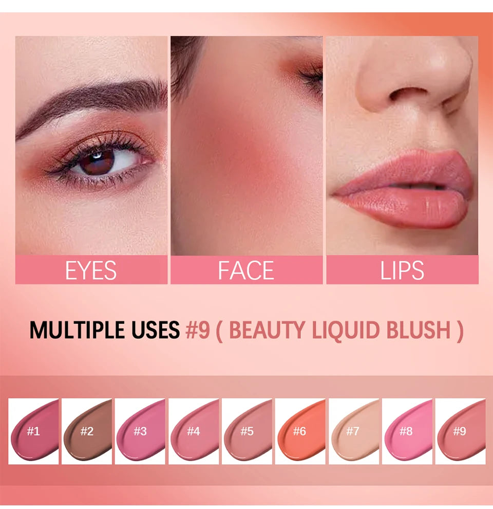 Long-Lasting Waterproof Liquid Cheek Blush - 13