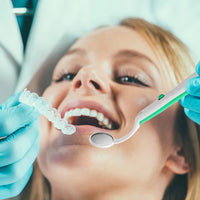 LED Illuminated Oral Dental Inspection Mirror for Teeth Cleaning