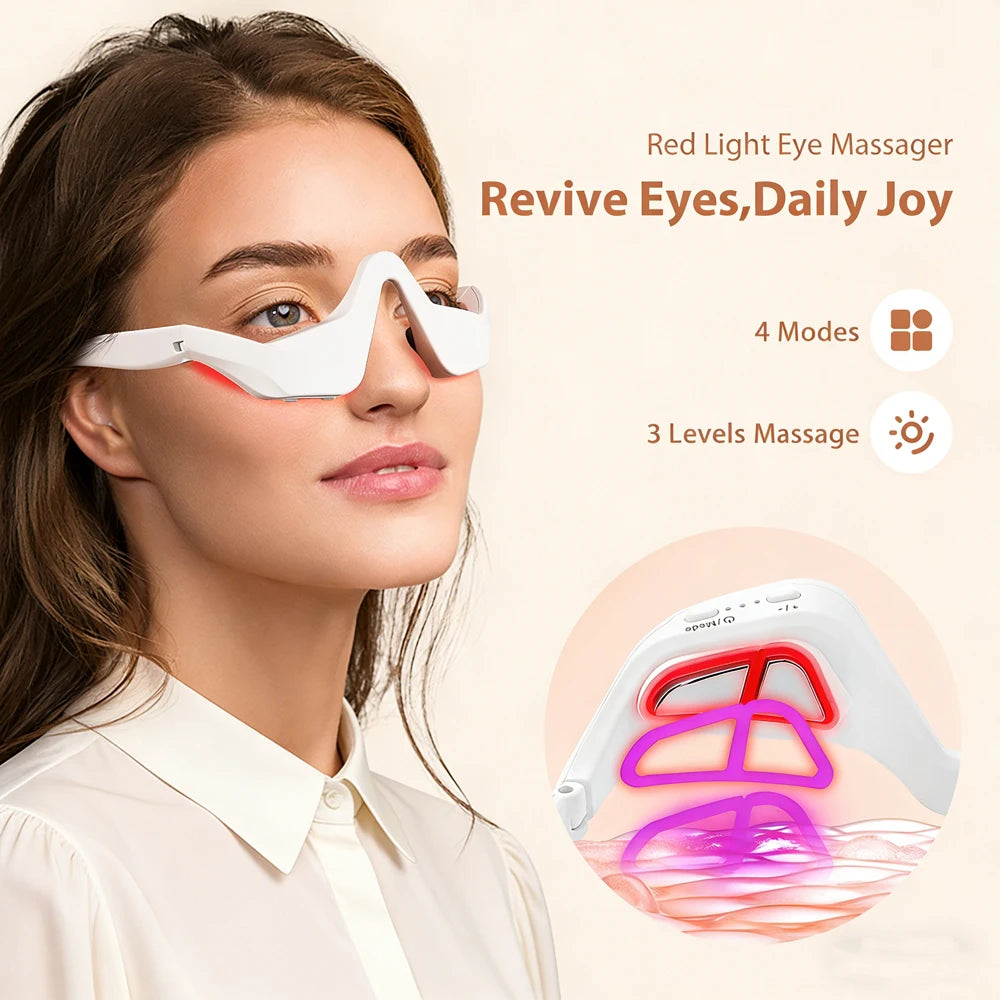 EMS Red Light Eye Massager for Dark Circles and Fatigue - 9
