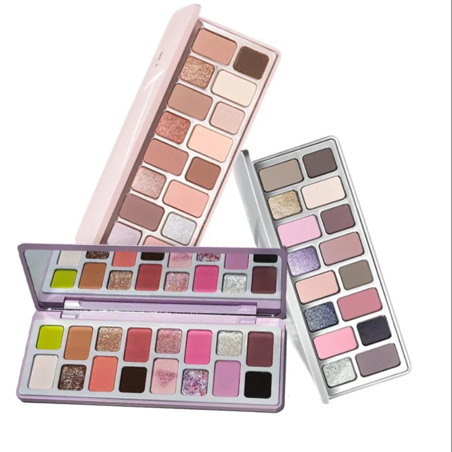 16-Color Highly Pigmented Matte and Shimmer Eyeshadow Palette - 1