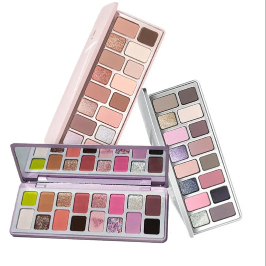 16-Color Highly Pigmented Matte and Shimmer Eyeshadow Palette