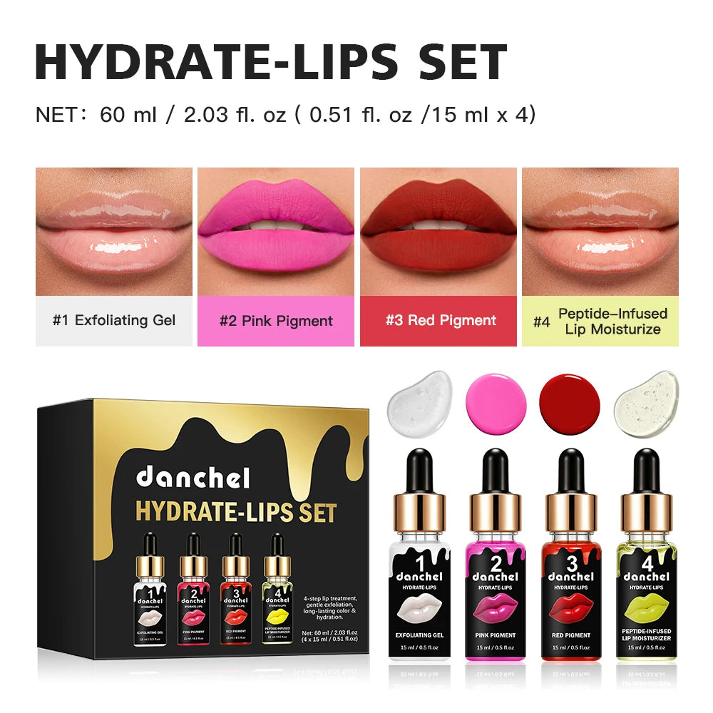 4-Step Hydrating Lip Care & Color Treatment Set - 22
