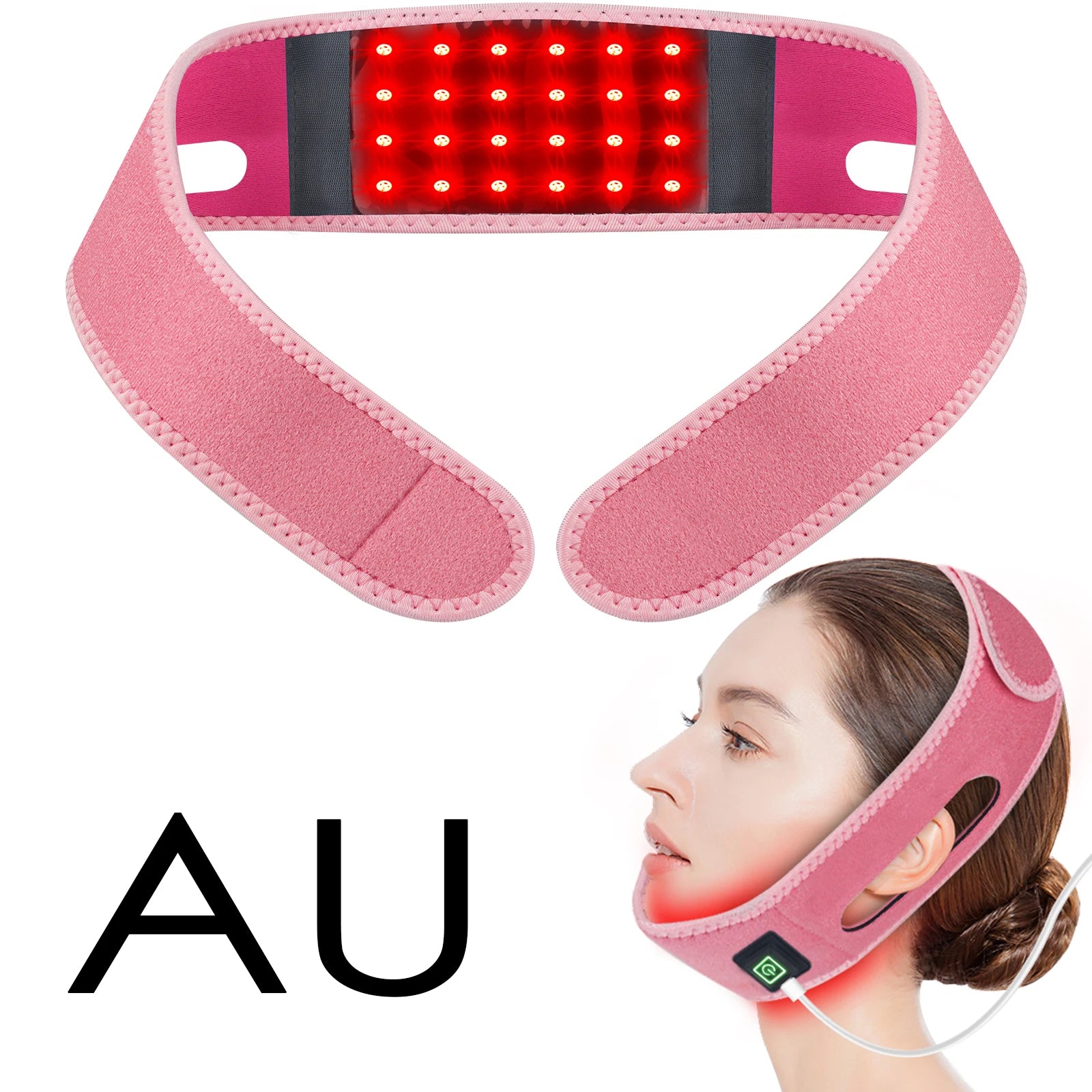 Red Light Therapy Neck and Chin Lifting Wrap - 19