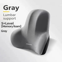 Ergonomic Memory Foam Lumbar Support Pillow for Chair and Car