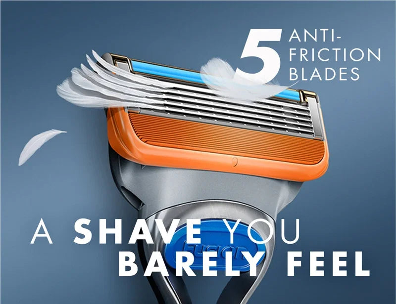 5-Blade Precision Razor Refills for Smooth Shaving - 12