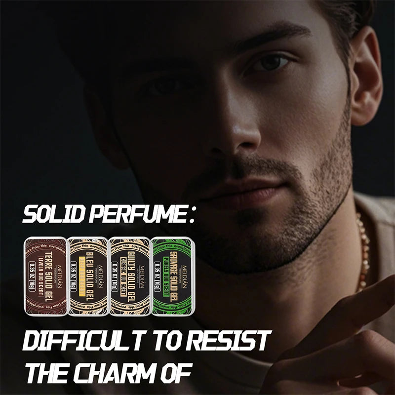 Portable Solid Cologne Perfume Set for Men - 6