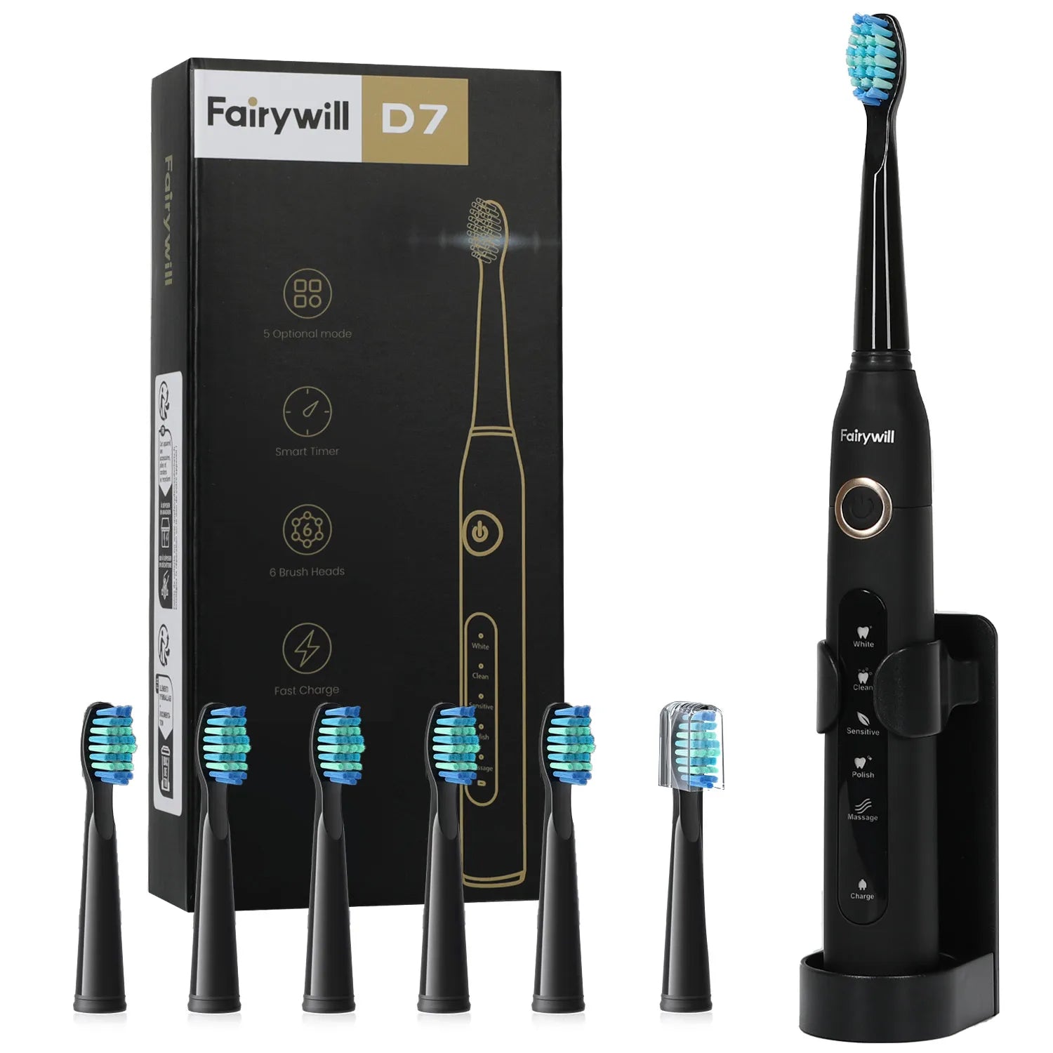 Rechargeable Sonic Electric Toothbrush with 5 Modes - 21