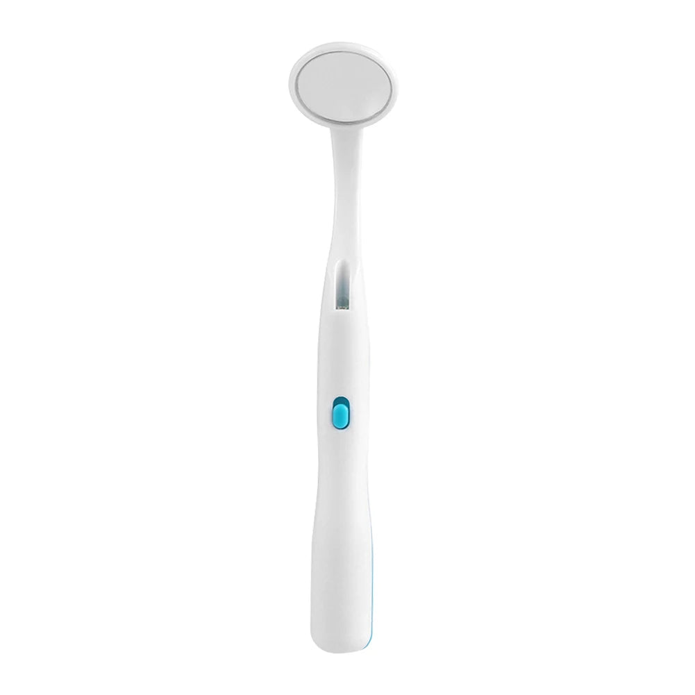 LED Illuminated Oral Dental Inspection Mirror for Teeth Cleaning - 13