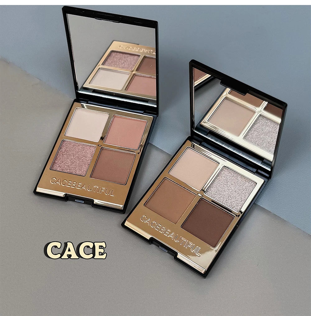 4-Color Versatile Eyeshadow Palette for Daily Makeup - 9