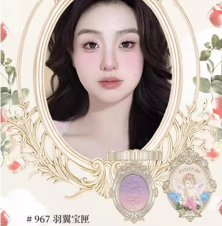 Angel Embossed Matte Powder Blush for Radiant Face - 7
