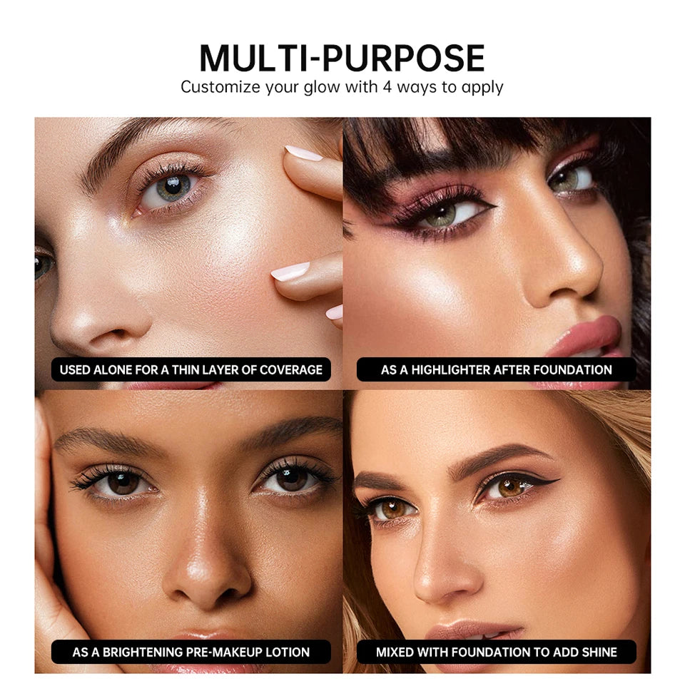 Liquid Glow Face Filter Makeup Primer & Highlighter - 10