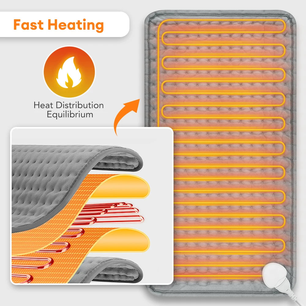 Electric Heating Pad for Muscle Pain Relief and Full Body Warmth - 3