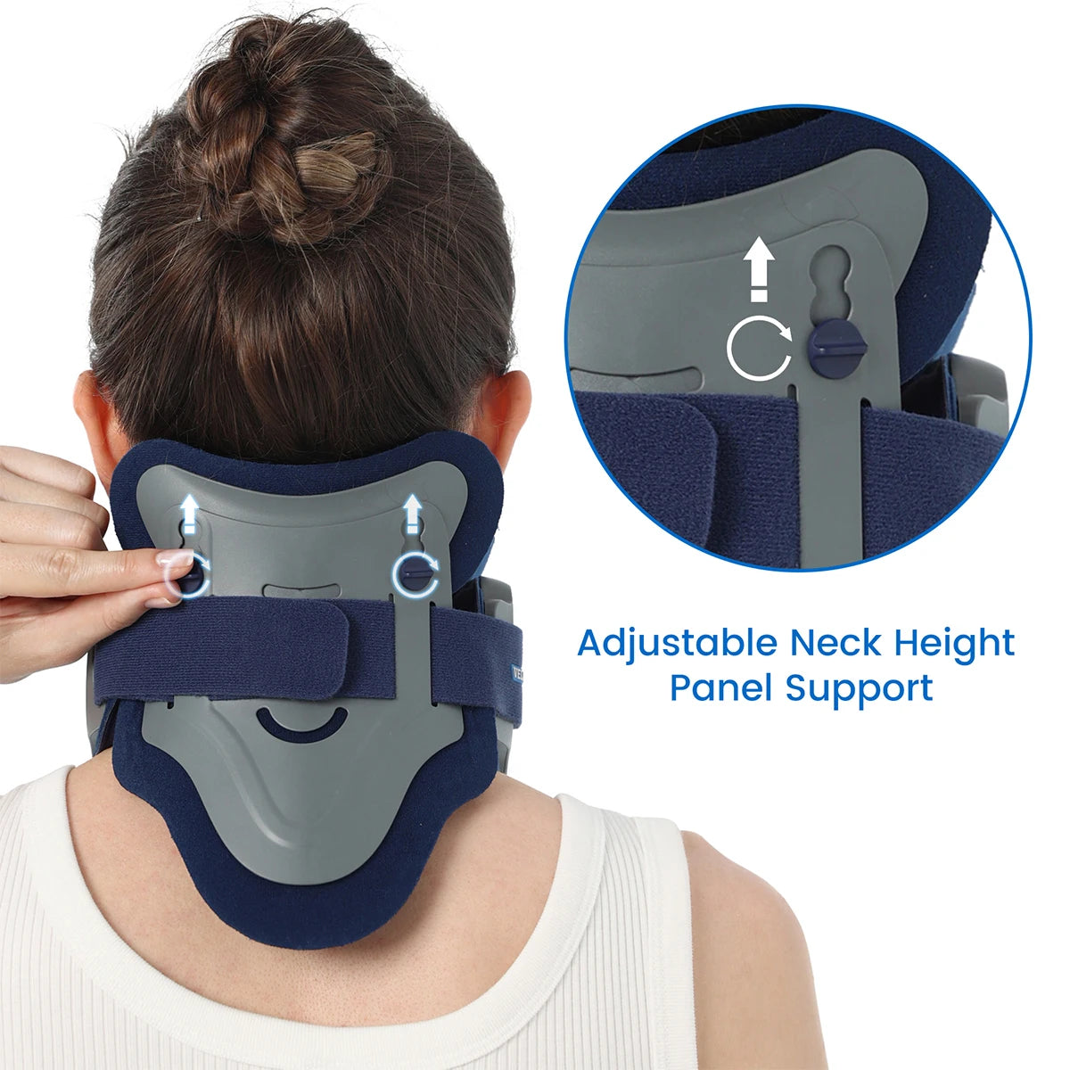 Adjustable Cervical Neck Traction Collar for Pain Relief - 10