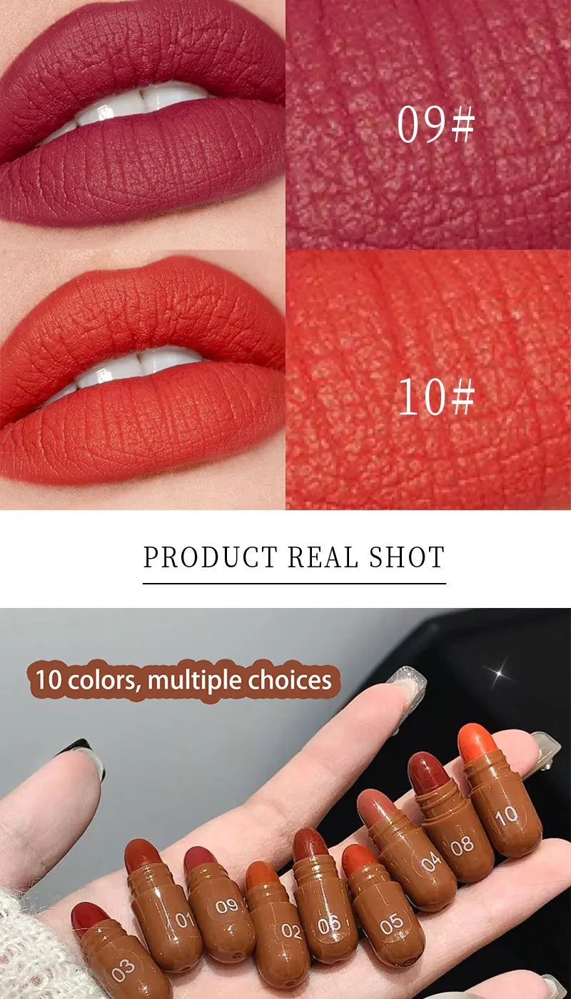 10-Color Capsule Lipstick Set - 11