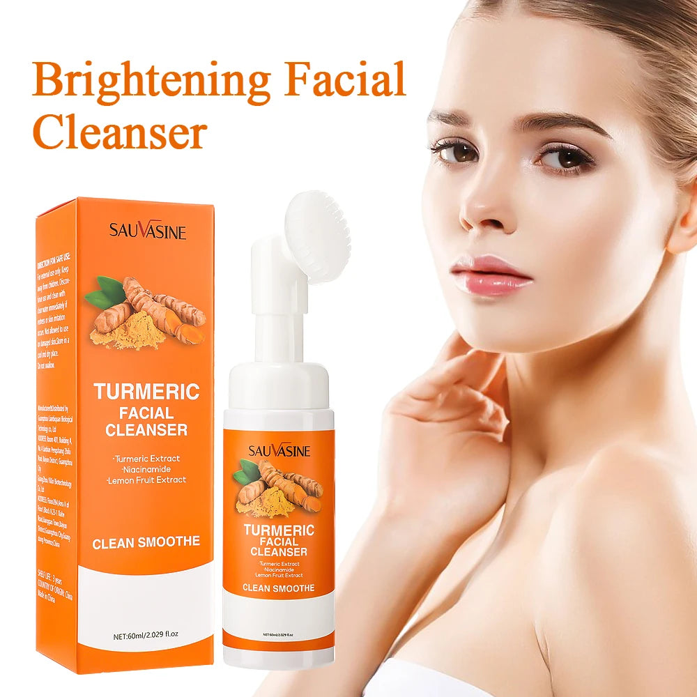 Turmeric and Kojic Acid Brightening Face Cleanser and Pad Set - 7