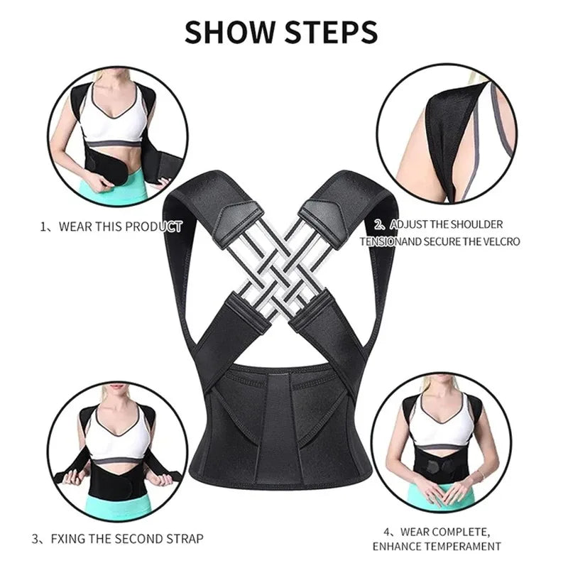 Adjustable Back Posture Corrector Brace - 13