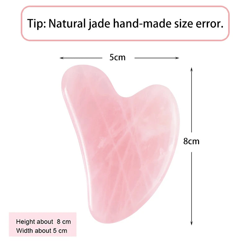 Natural Jade Gua Sha Facial Massage Tool - 13