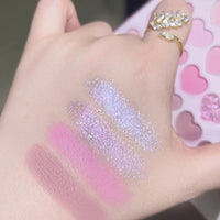 20-Color Heart-Shaped Eyeshadow Palette