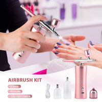 Portable Mini Airbrush Kit for Nail Art and Makeup
