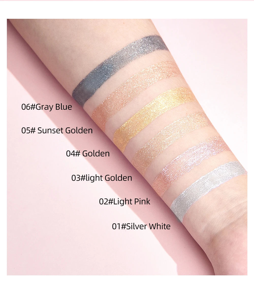 Diamond Shimmer Waterproof Liquid Lip Gloss - 10