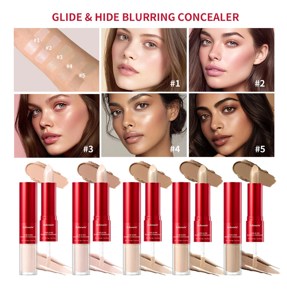 2-in-1 Full Coverage Blurring Liquid Concealer - 8
