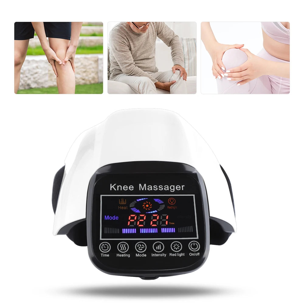 Wireless Heated Knee Massager with Vibration Therapy - 12