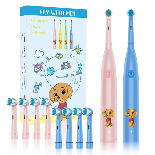 Rechargeable Electric Toothbrush for Kids with Smart Timer