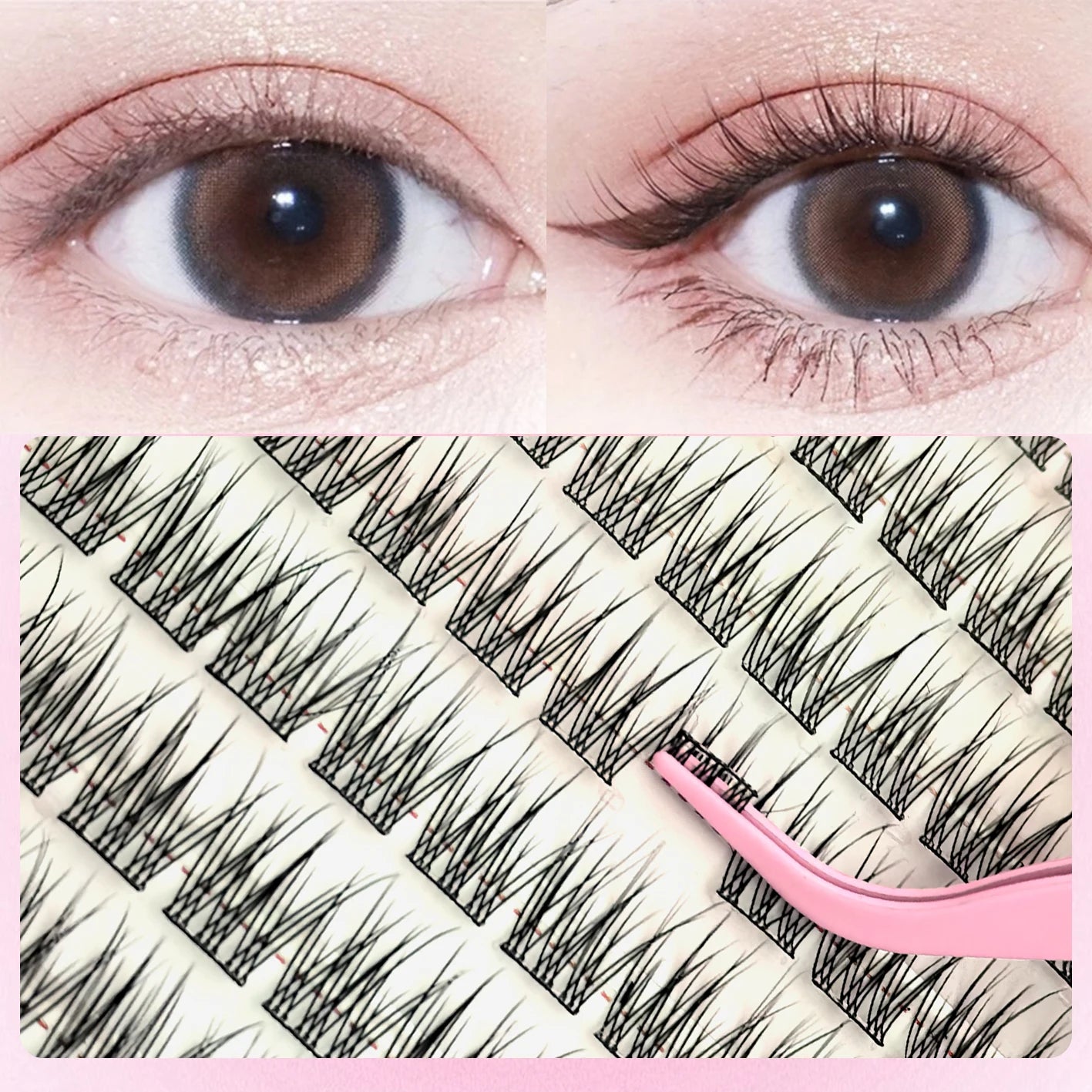 Glue-Free Manga Style DIY Eyelash Extension Kit - 7