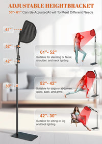 Red Light Therapy Floor Lamp for Pain Relief and Skin Care