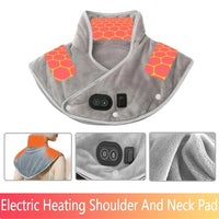 USB Heated Neck and Shoulder Heating Pad for Pain Relief