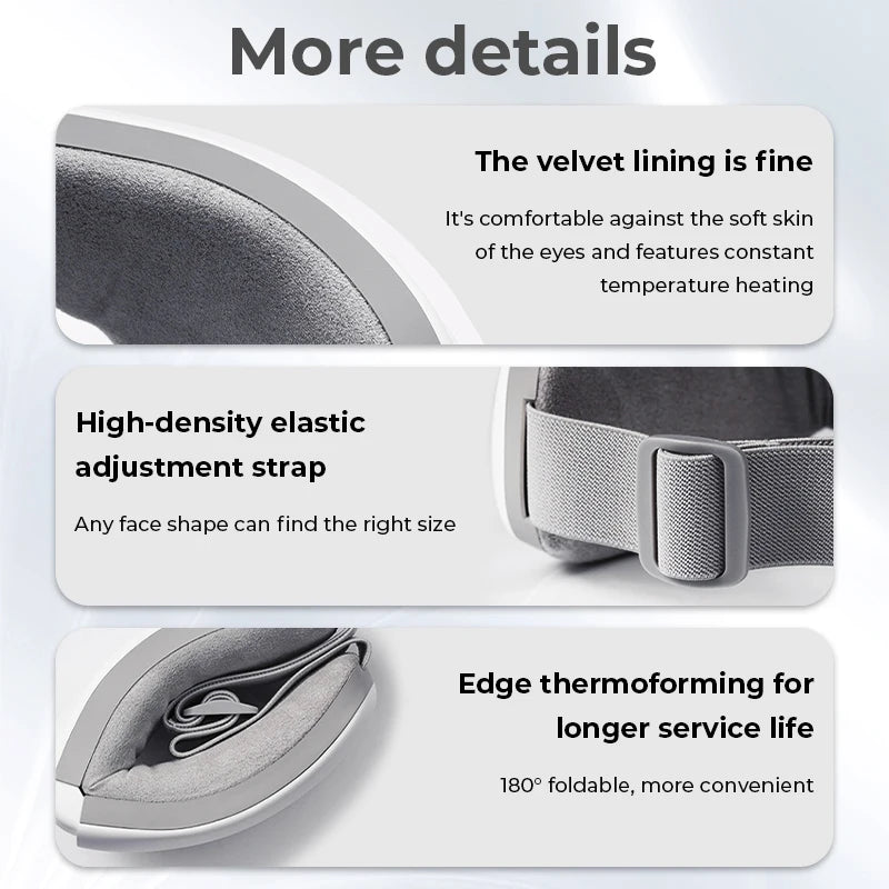 Smart Heated Eye Massager for Fatigue and Sleep Relief - 13