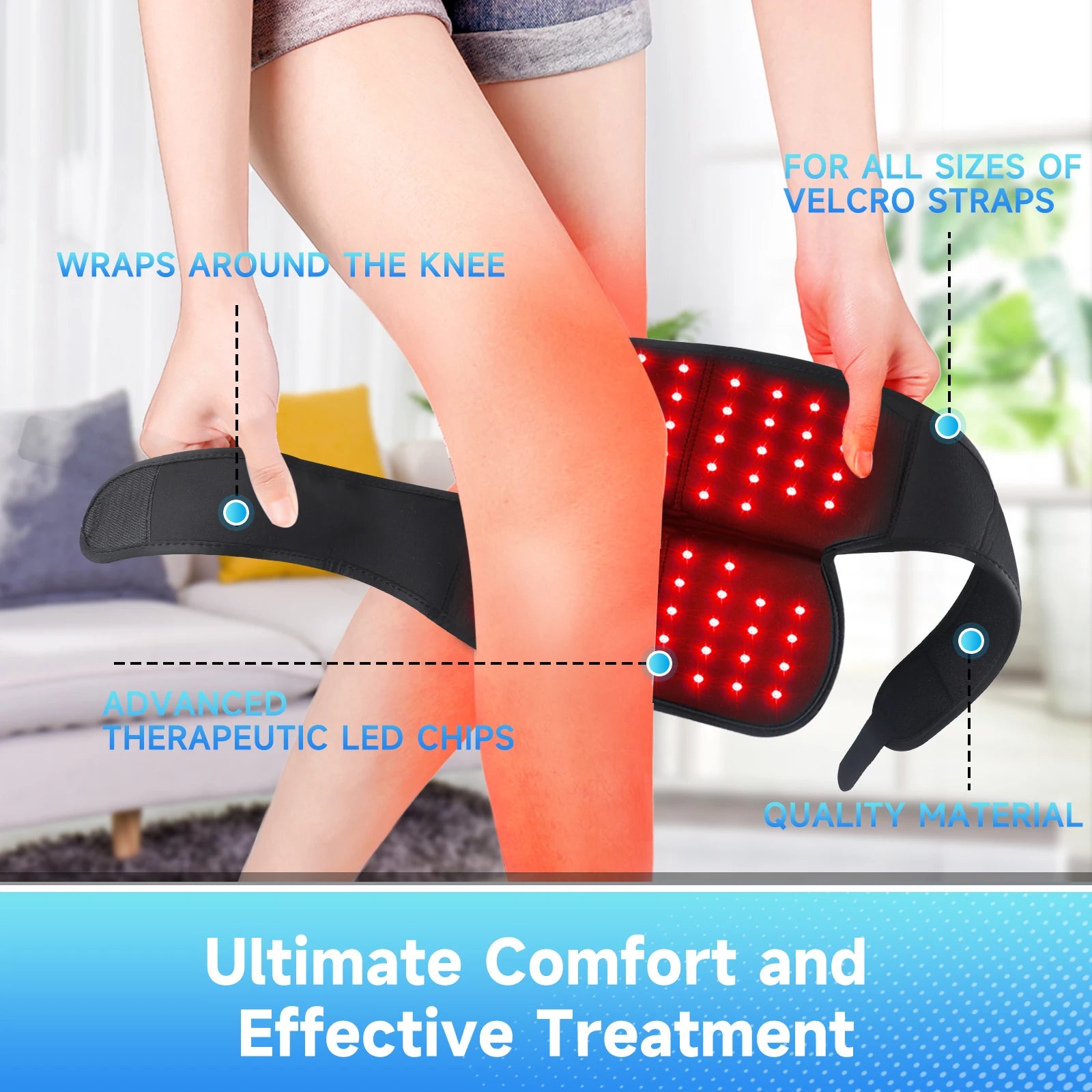 Red Light Therapy Knee & Joint Pain Relief Wrap - 2