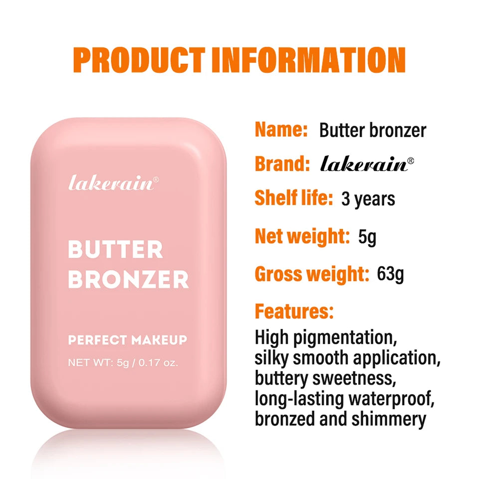 Silky Butter Bronzer for Sculpted Face Contouring - 15