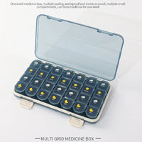 7-Day Portable Weekly Pill Organizer and Medication Dispenser