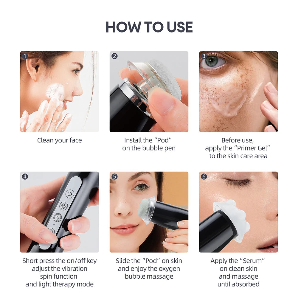 Portable CO2 Oxygen Facial Cleansing & Skin Rejuvenation Device - 13