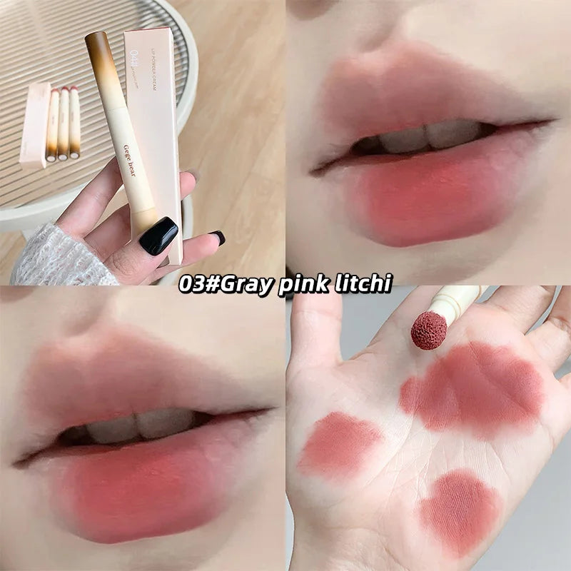 Velvet Matte Lip Powder Cream for Long-Lasting Soft Finish - 20