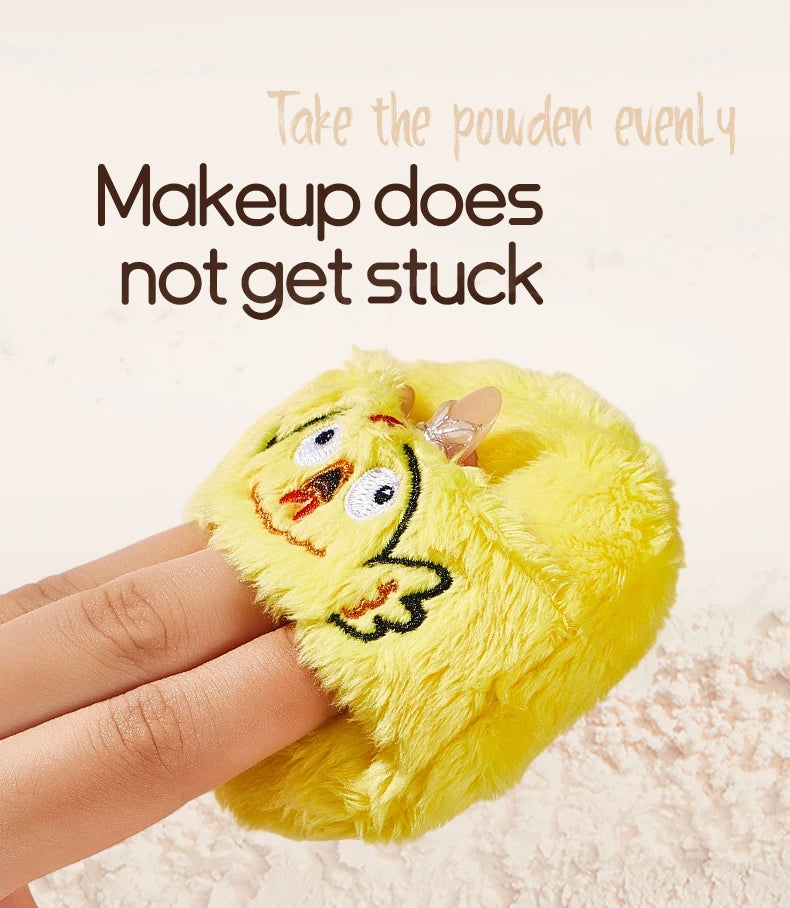 Cute Plush Cosmetic Powder Puff for Flawless Makeup Application - 12