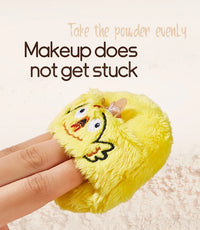 Cute Plush Cosmetic Powder Puff for Flawless Makeup Application