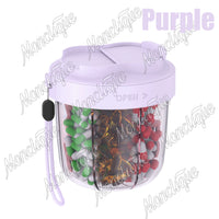 7-Day Portable Pill Organizer Cup for Vitamins and Supplements