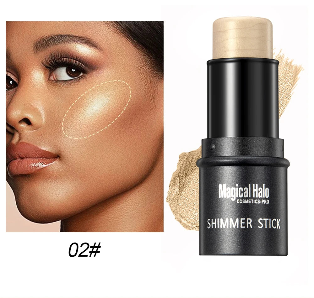 Creamy Face Highlighter and Contour Shimmer Stick - 11