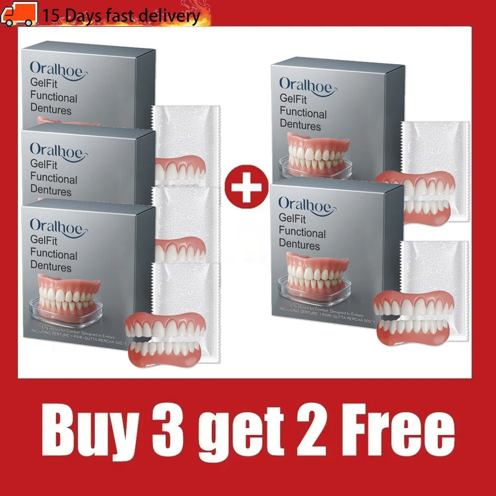 Comfort Fit Silicone Denture Set for Instant Smile Restoration - 9