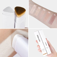 Color-Adapting Foundation Stick with Built-in Blending Brush