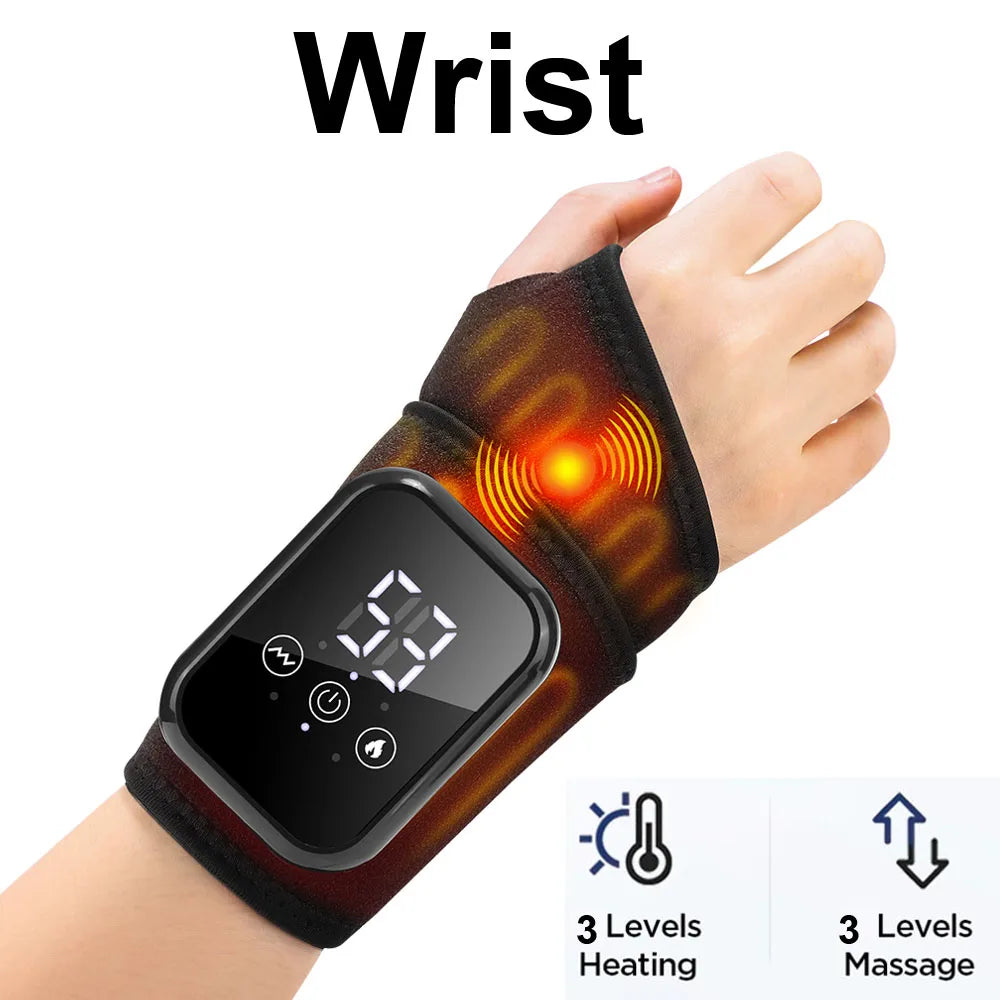 Heated Vibrating Wrist Massager for Pain Relief - 31
