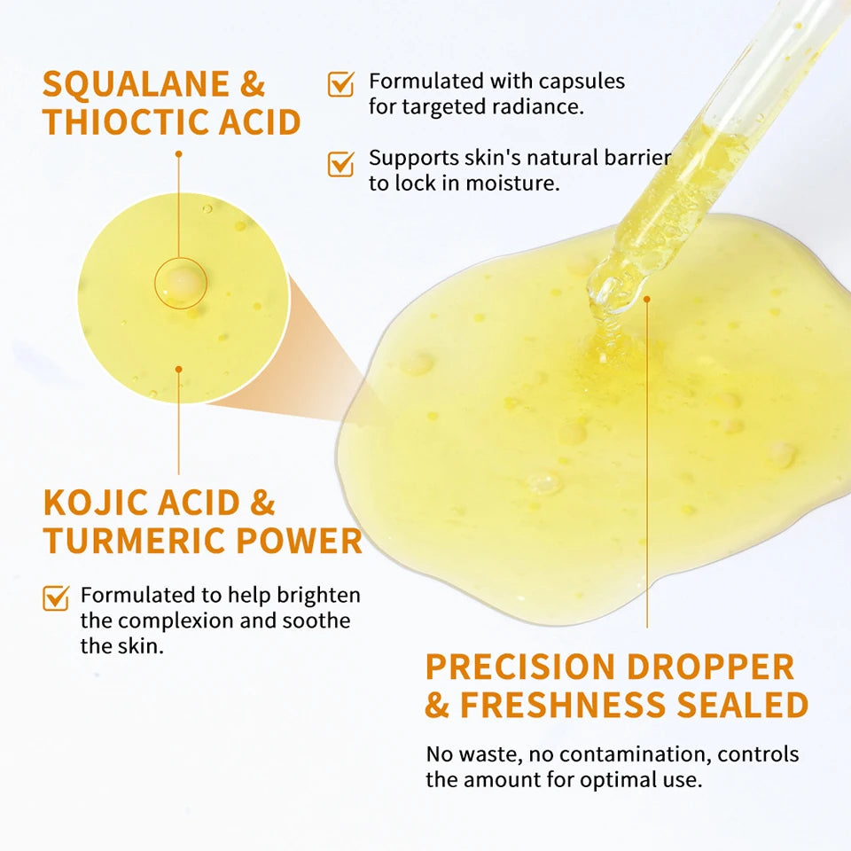 Brightening Kojic Acid and Turmeric Face Serum - 12