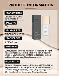 Color-Changing Foundation for Flawless Skin Tone Matching