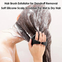Silicone Scalp Massager and Shampoo Brush for Hair Growth