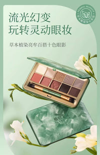 10-Color Waterproof Shimmer and Matte Eyeshadow Palette