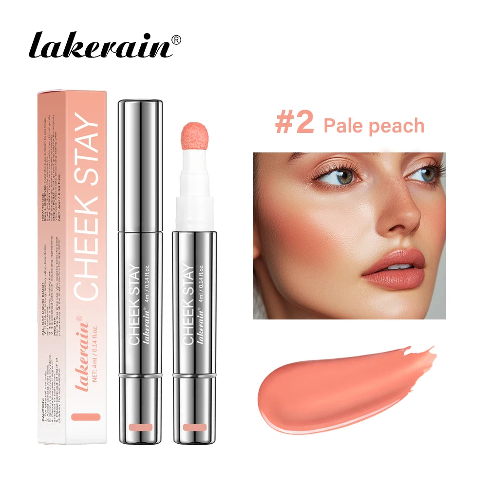 Long-Lasting Liquid Blush with Sponge Applicator - 21